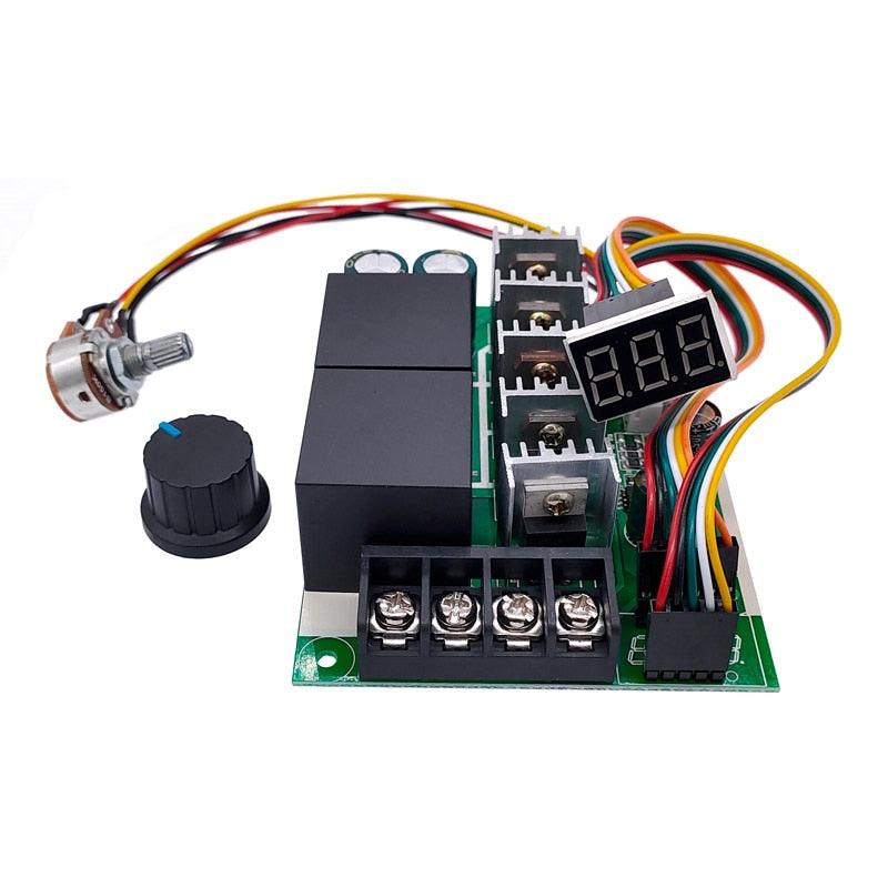 PWM speed controller  DC motor Digital display 0~100% adjustable drive module Input MAX60A 12V 24V.