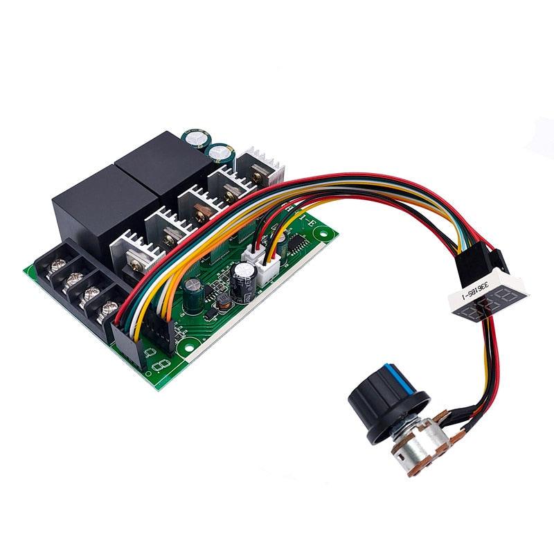 PWM speed controller  DC motor Digital display 0~100% adjustable drive module Input MAX60A 12V 24V.