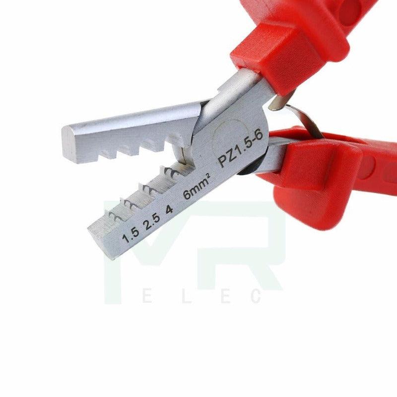 PZ1.5-6 Germany Style Small Crimping Plier For Cable End Sleeves Special Tool Steel.