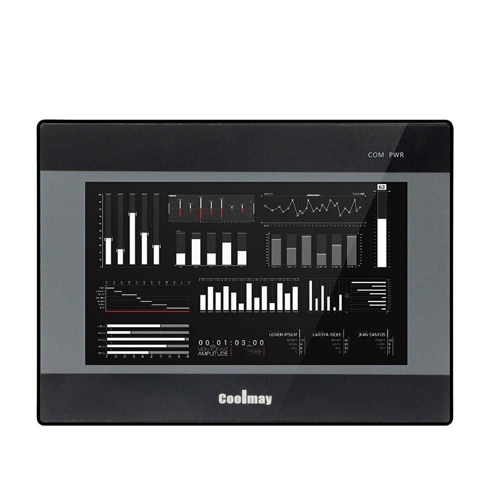 QM3G-70FH 7 Inch 12 Relay Outputs Programmable Touch Panel HMI PLC Integrated Industrial Controller.