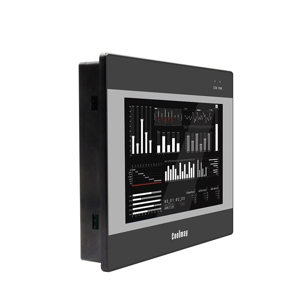 QM3G-70FH 7 Inch 12 Relay Outputs Programmable Touch Panel HMI PLC Integrated Industrial Controller.