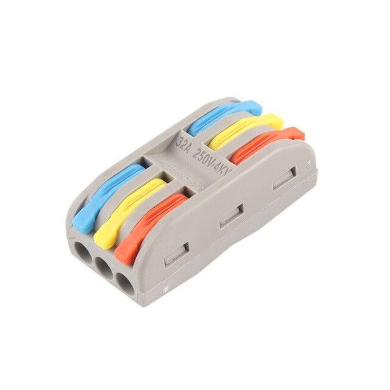Quick Connector Type Boxed Wire Connector 2/3/4/5 Pin Conductor Splitter to Wiring Terminal Block LED Light Push Type Connector.