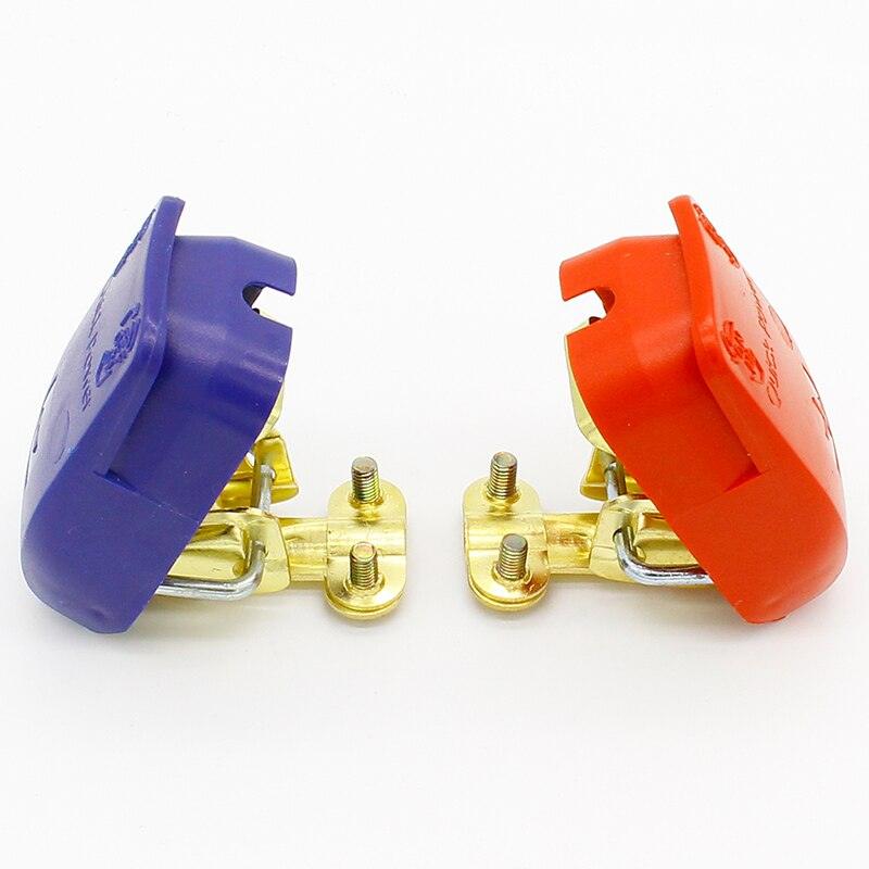 Quick Release Battery Terminals Clamps Connectors 12V ONE Pair Car Caravan Van Motorhome ON / OFF Snap on.