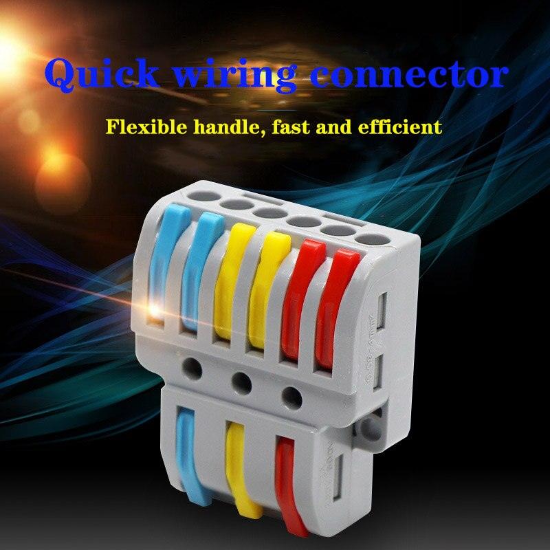 Quick Wire Connector TL633 933 Universal Wiring Cable Connectors Push-in Conductor Terminal Block Led Light Electrical Splitter.