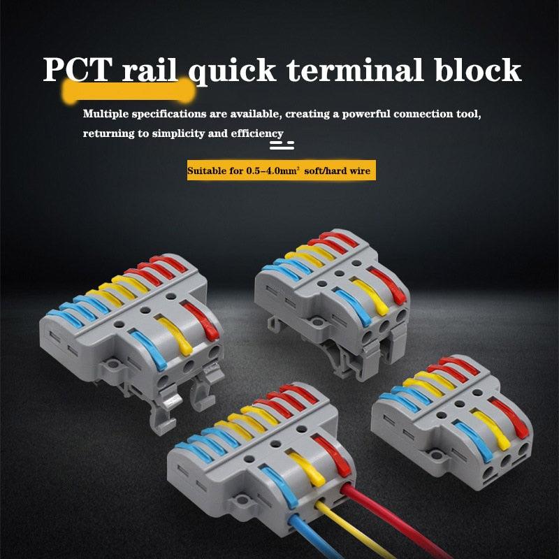 Quick Wire Connector TL633 933 Universal Wiring Cable Connectors Push-in Conductor Terminal Block Led Light Electrical Splitter.