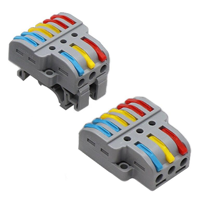 Quick Wire Connector TL633 933 Universal Wiring Cable Connectors Push-in Conductor Terminal Block Led Light Electrical Splitter.