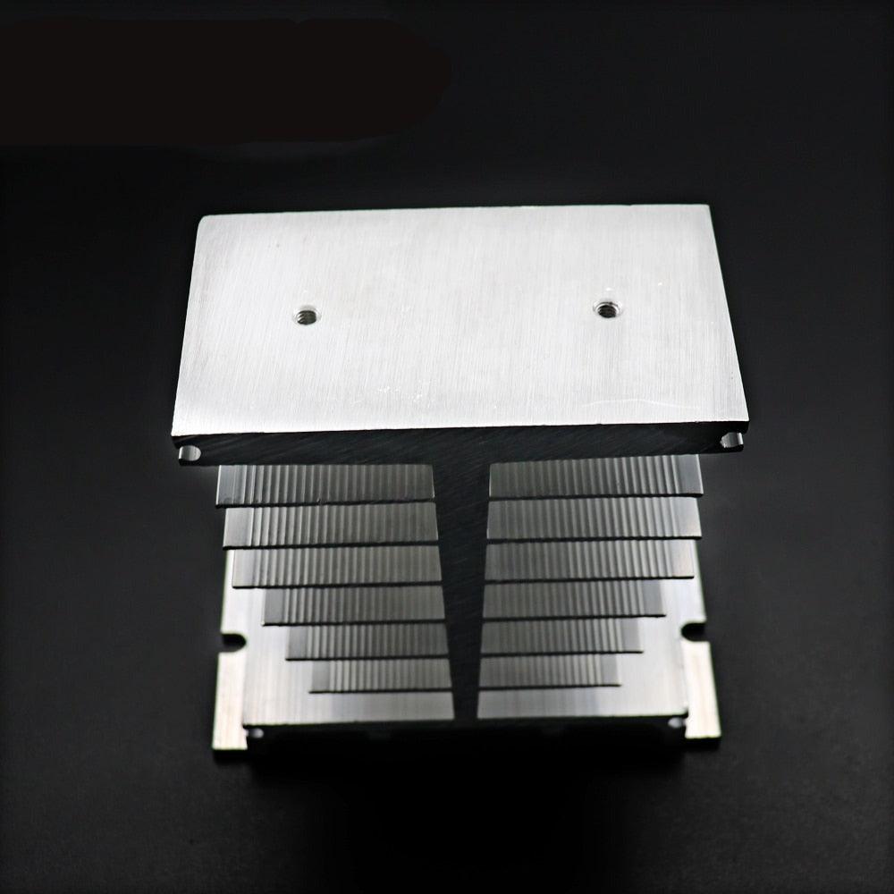 Radiator For Single Phase 10A 25A 40A 60A 80A 100A 120A 150A Aluminum Heat Sink SSR-10DA 25DA 40DA 1 Phase Solid State Relay.