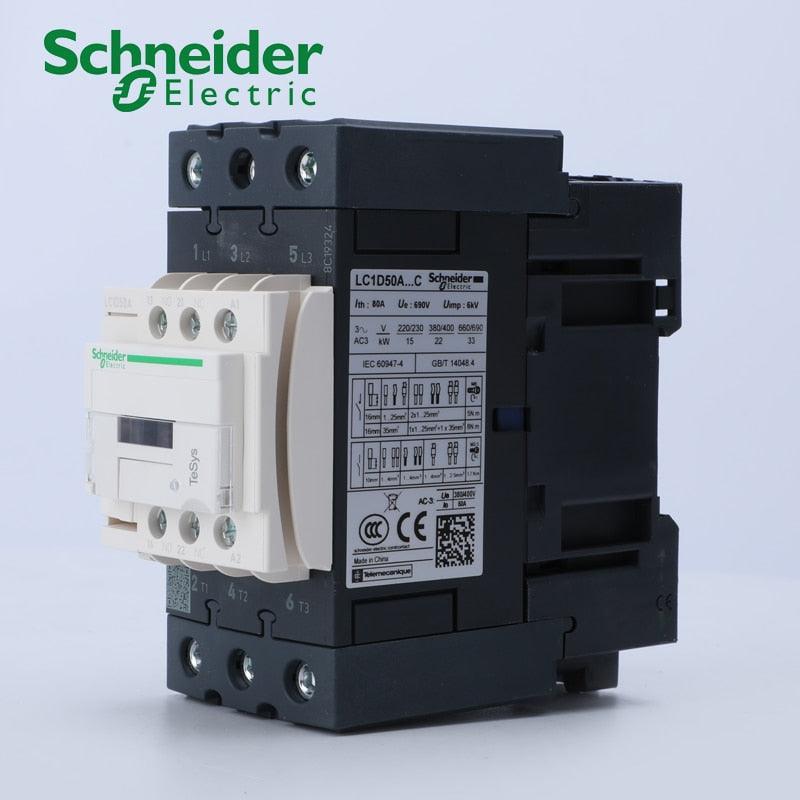 Schneider Electric 3P 50A AC Contactor LC1D50AM7C LC1D50ACC7C LC1D50AB7C LC1D50AE7C LC1D50AF7C LC1D50AQ7C.