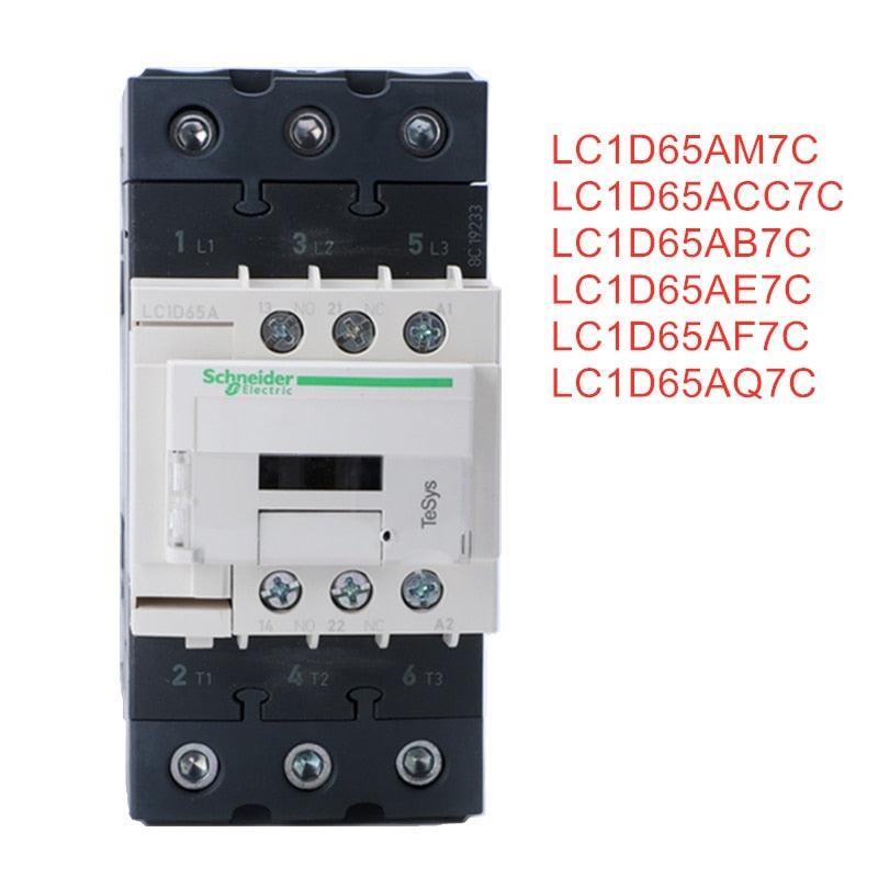 Schneider Electric 3P 65A AC Contactor LC1D65AM7C LC1D65ACC7C LC1D65AB7C.