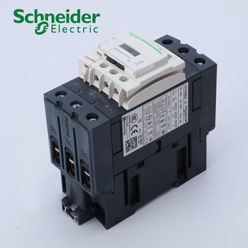 Schneider Electric 3P 65A AC Contactor LC1D65AM7C LC1D65ACC7C LC1D65AB7C.