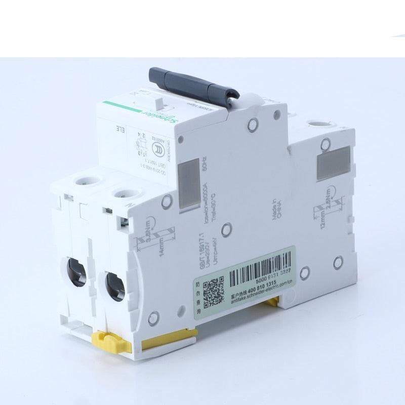 Schneider Electric Acti9 Vigi+ RCBO 2P 30mA A Type Residual Current Breaker with Overcurrent Protection.