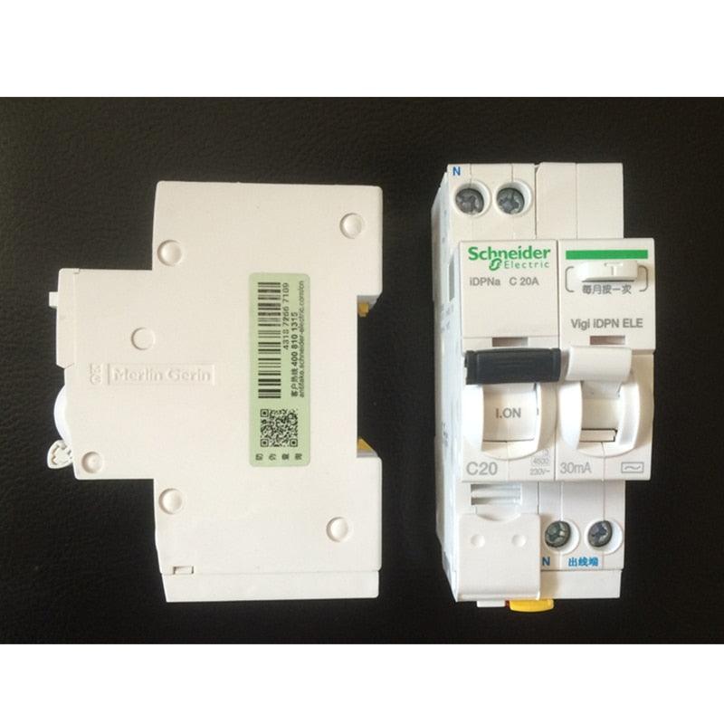 Schneider Electric MCB iDPNa 1P+N Mini Circuit Breaker with 30mA Leakage Protection Vigi iDPN ELE.