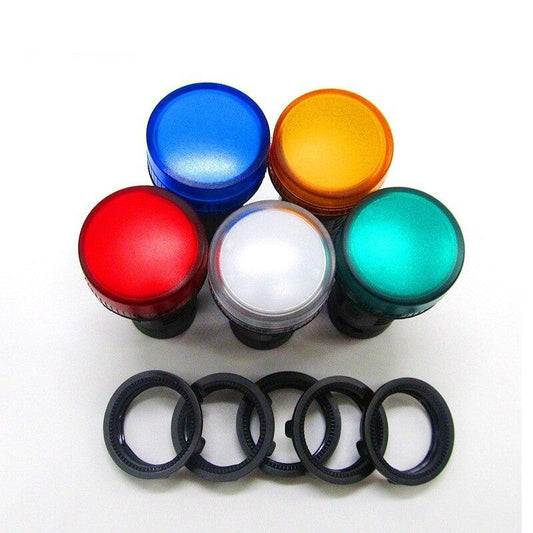 Schneider-  XB2BVM4LC 220VAC button LED Signal Indicator| Color Optional.