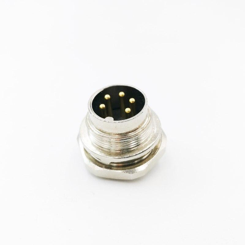 Sensor Connector M16 Flange Socket Male&amp;Female panel back mount.