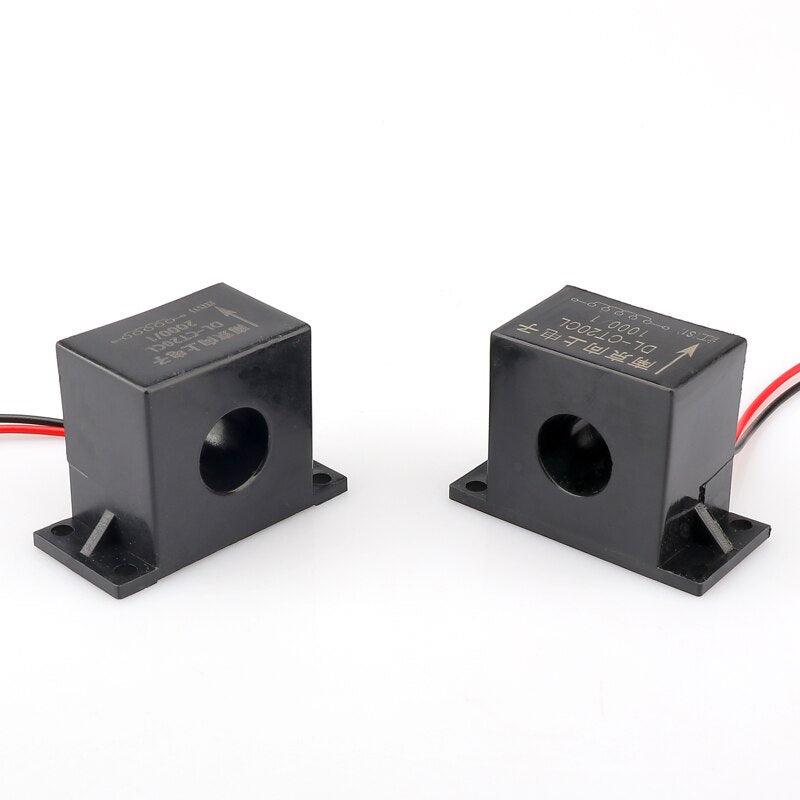mini current transformer, through core CT, lead type current transformer, DL-CT08, 1000:1 CT, 2000:1 current transformer, 3000:1 micro CT, 0.1 class current transformer, 0.2 class precision CT, AC current sampling transformer, nanocrystalline core CT, low voltage current sensor, micro current transformer for energy meter