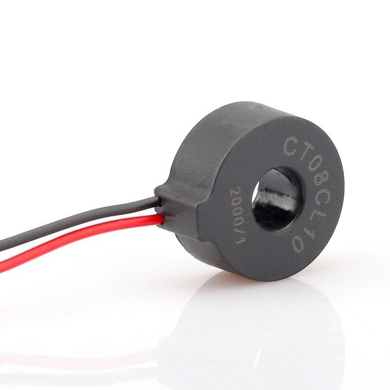 mini current transformer, through core CT, lead type current transformer, DL-CT08, 1000:1 CT, 2000:1 current transformer, 3000:1 micro CT, 0.1 class current transformer, 0.2 class precision CT, AC current sampling transformer, nanocrystalline core CT, low voltage current sensor, micro current transformer for energy meter