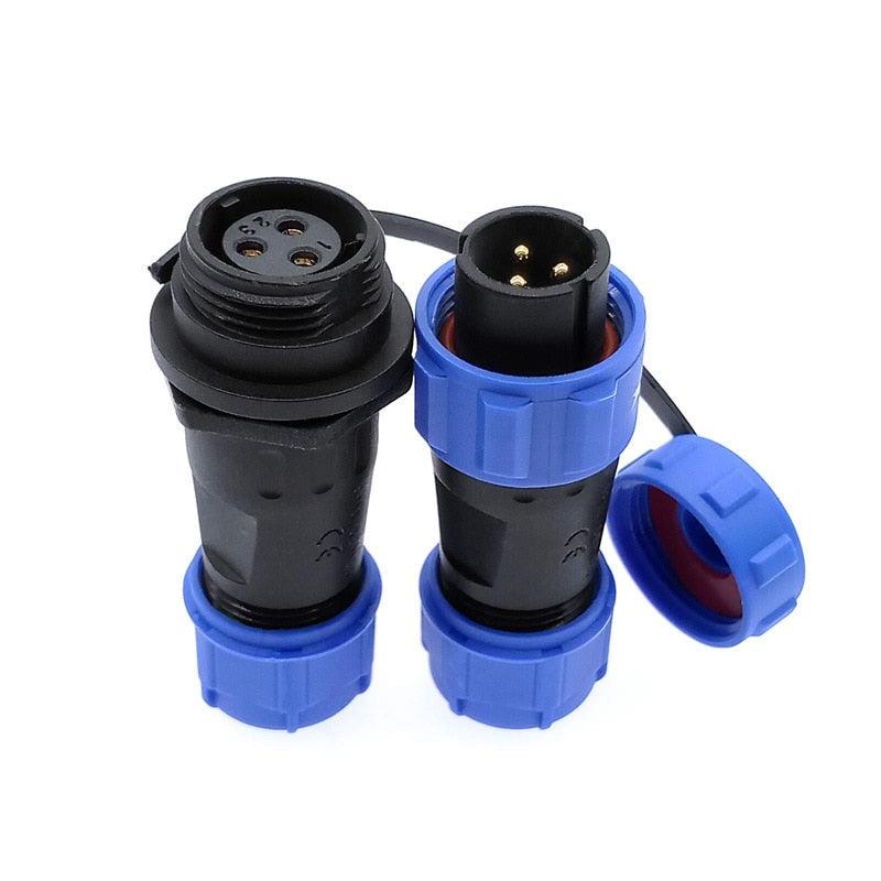 SP1310 SP1311 Waterproof docking connector plug SP13 2pin 3pin 4pin 5pin 6pin 7pin IP68 cable connector.