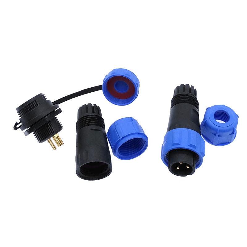 SP1310 SP1311 Waterproof docking connector plug SP13 2pin 3pin 4pin 5pin 6pin 7pin IP68 cable connector.