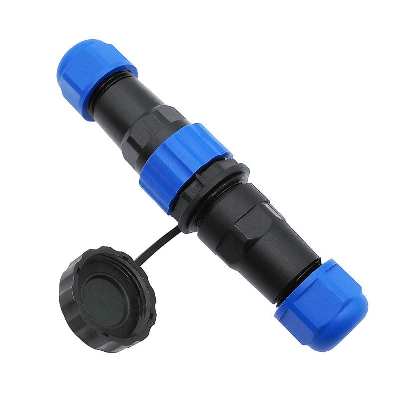 SP20 straight waterproof connector 1/2/3/4/5/6/7/8/9/10/12/14Pin IP68 Industrial power Male plug and Female socket.