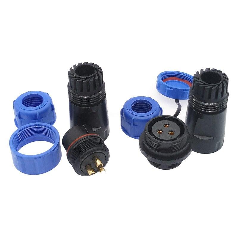 SP2110 SP2111  Waterproof docking connector 2 pin 3pin 4pin 5pin 7pin 9pin 12pin IP68 power cable connector SP21.