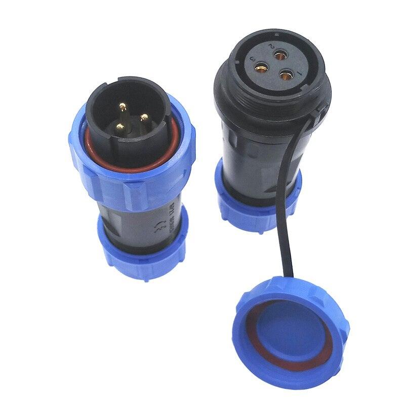 SP2110 SP2111  Waterproof docking connector 2 pin 3pin 4pin 5pin 7pin 9pin 12pin IP68 power cable connector SP21.