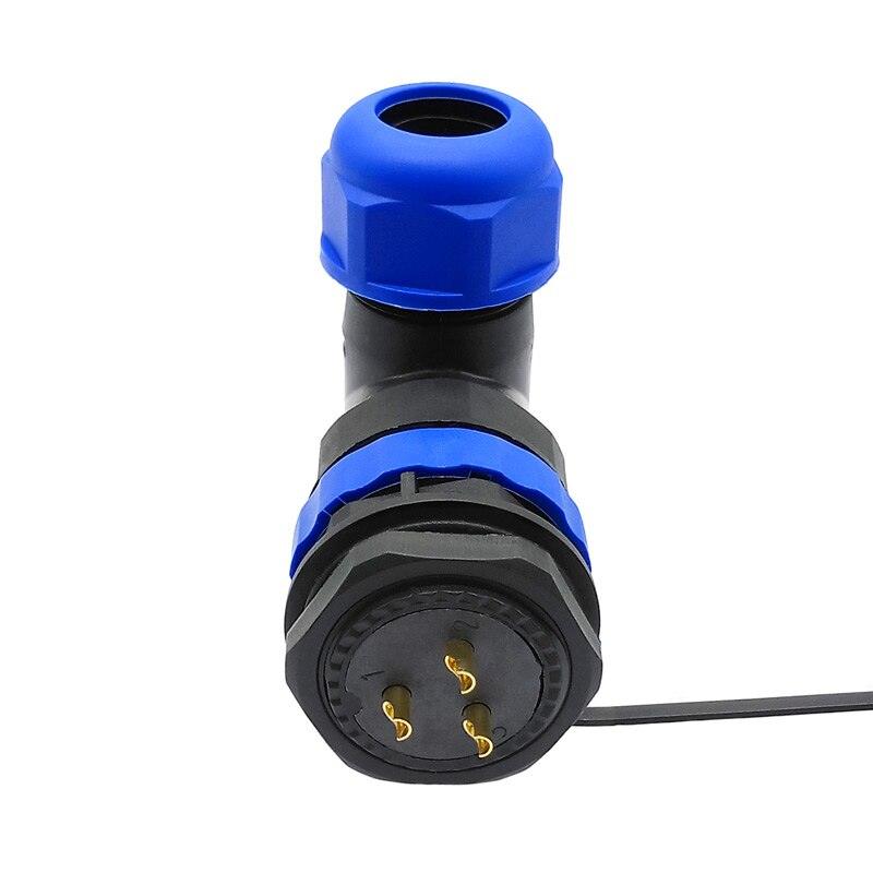 SP28  waterproof  IP68 cable connector 2pin 3/4/5/6/7/8/9/10/12/14/16/19/22/24/26Pin angle connectors 90 degree elbow.