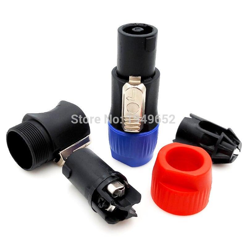 Speakon Connectors type 4 Pole cable Plug Male Caron Speaker Audio connector.