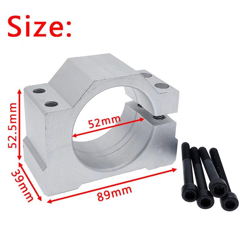 Spindle motor mount bracket spindle fixture for ER11 300W 400W 500W cast aluminum bracket with screws 45mm 52mm.