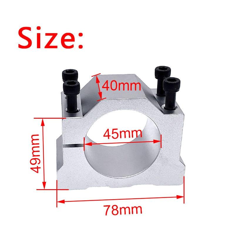 Spindle motor mount bracket spindle fixture for ER11 300W 400W 500W cast aluminum bracket with screws 45mm 52mm.