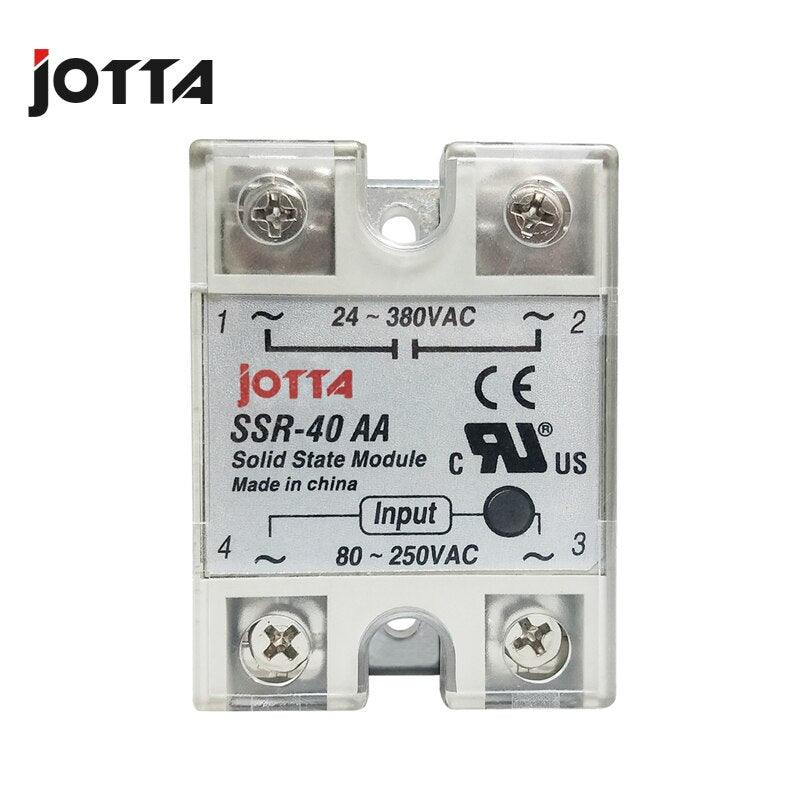 SSR AC Control AC Single Phase Solid State Relay With Plastic Cover.