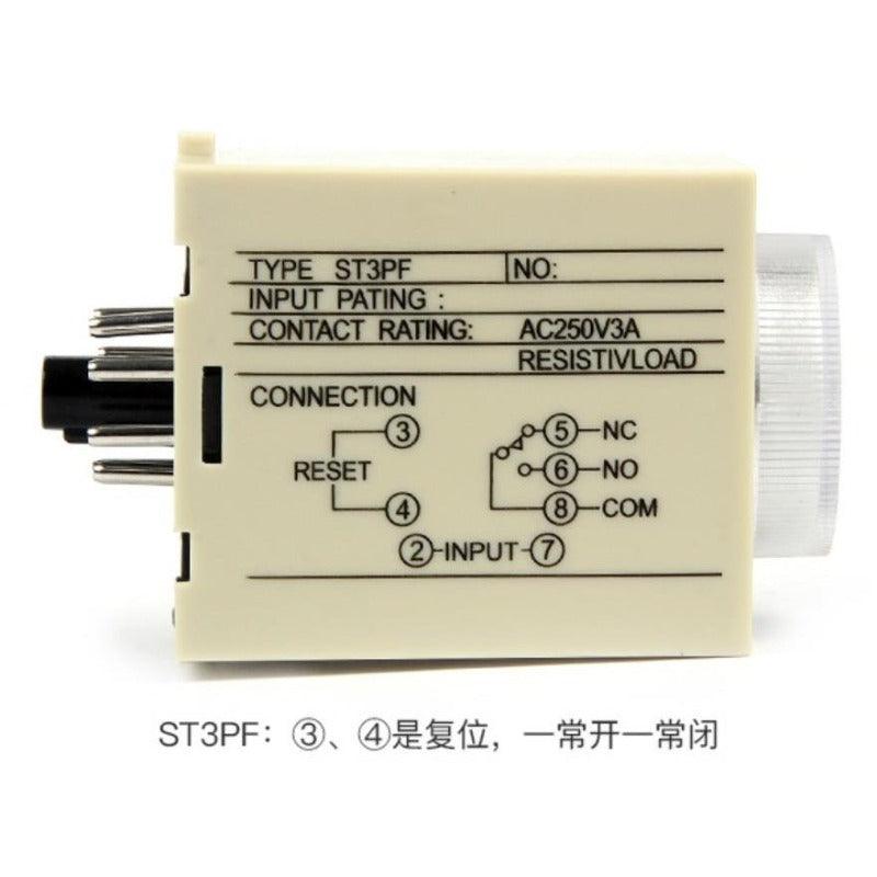 ST3PF Time relay AC220V Power Off Delay Timer.