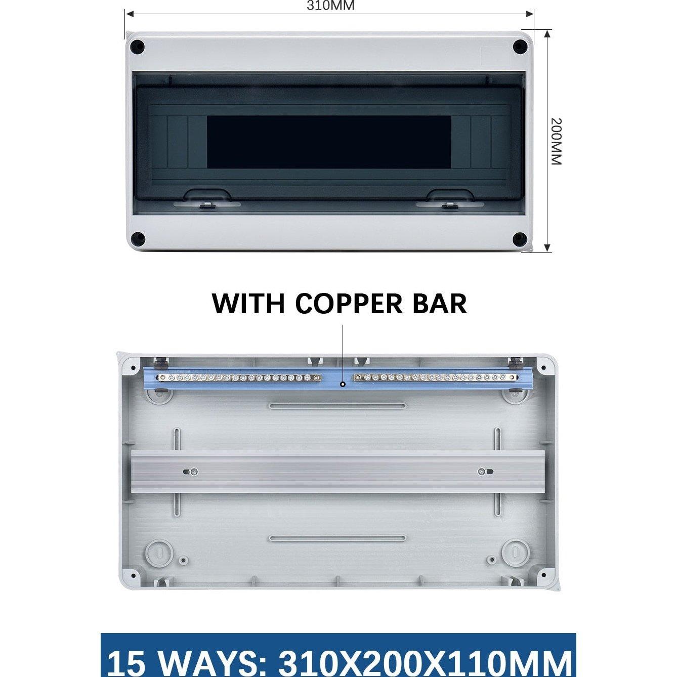 TAIXI- 2/5/8/12/15/18/24 Ways Outdoor IP65 Electrical Distribution Box.