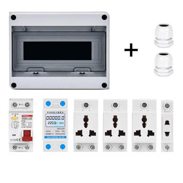 TAIXI- Outdoor Waterproof Socket Electrical Distribution Box|  EU AU UK IT FR Universal Socket optional.