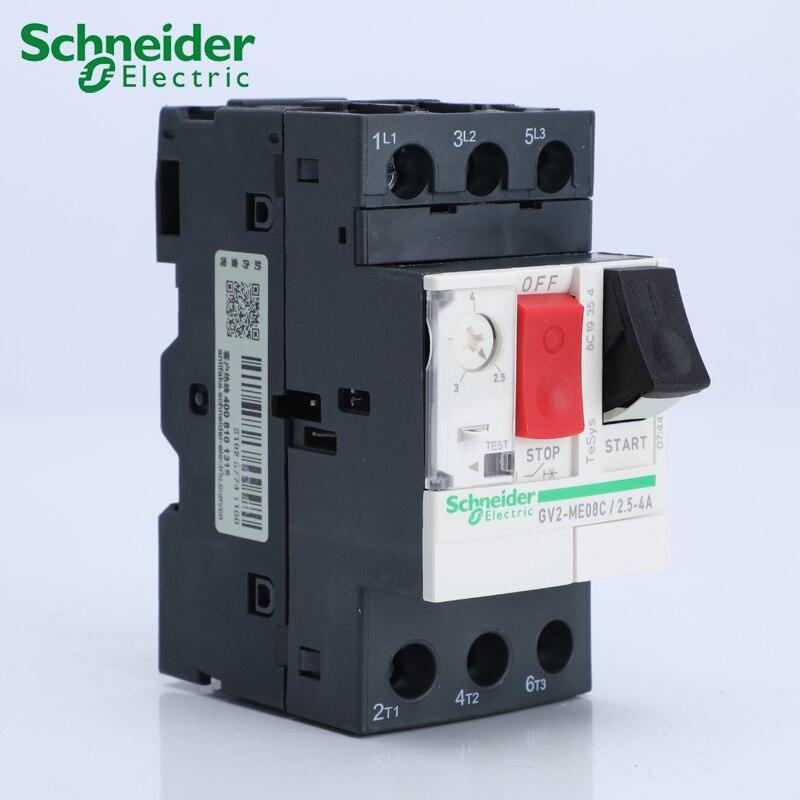 TeSys Deca Motor Thermal Magnetic Circuit Breaker GV2ME Button Control.