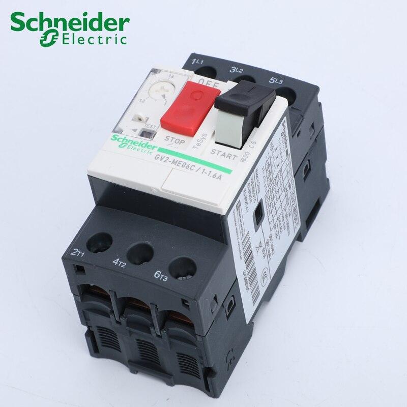 TeSys Deca Motor Thermal Magnetic Circuit Breaker GV2ME Button Control.