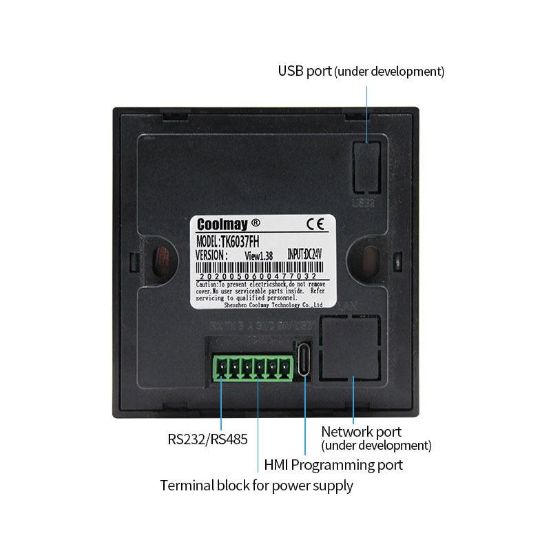 TK6037FH Economic Mini Color Touch Screen HMI Monitor for Industrial Automation.