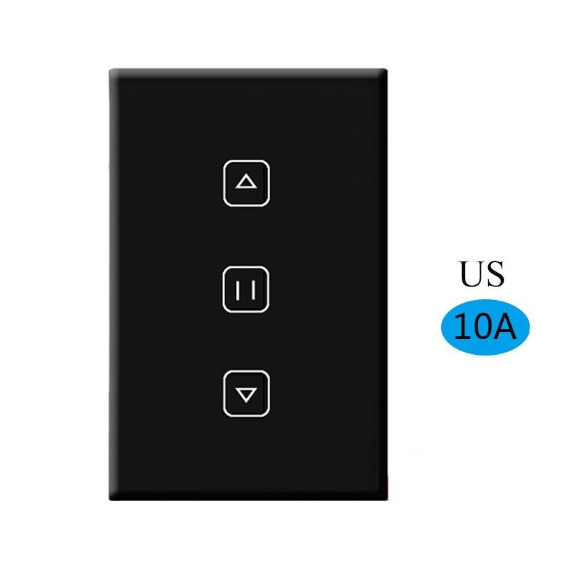 US WiFi Smart Timer Glass Wall Touch Curtain Switch Controller Roller Shutter Electric Motor TUYA Smart Life Google Home Alexa.