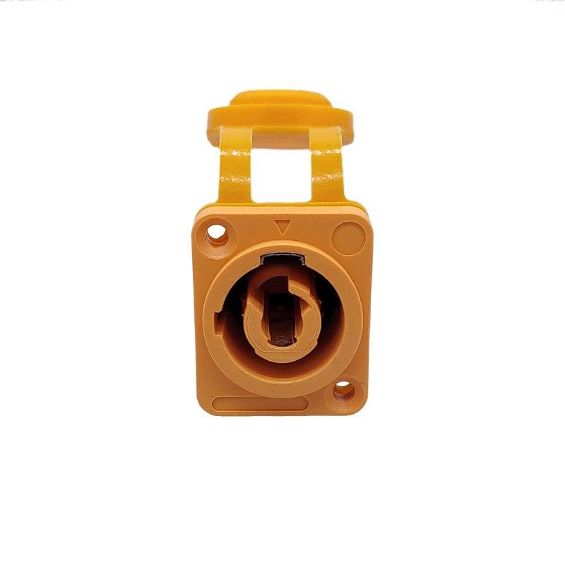 Waterproof LED 3pins power plug audio power supply plug flame-retardant industrial power connector.