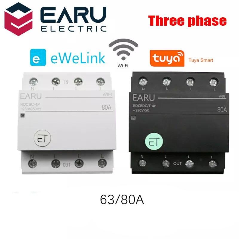 WIFI Circuit Breaker Smart Time Timer Relay Switch Voice Remote Control by Tuya eWeLink APP Smart House Amazon Alexa Google Home.