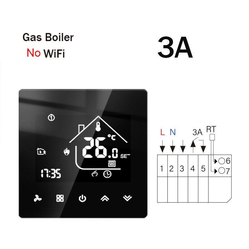 WiFi Smart Thermostat Temperature Controller Electric Floor Heating TRV Water Gas Boiler Remote Control ByTuya Alexa Google Home.