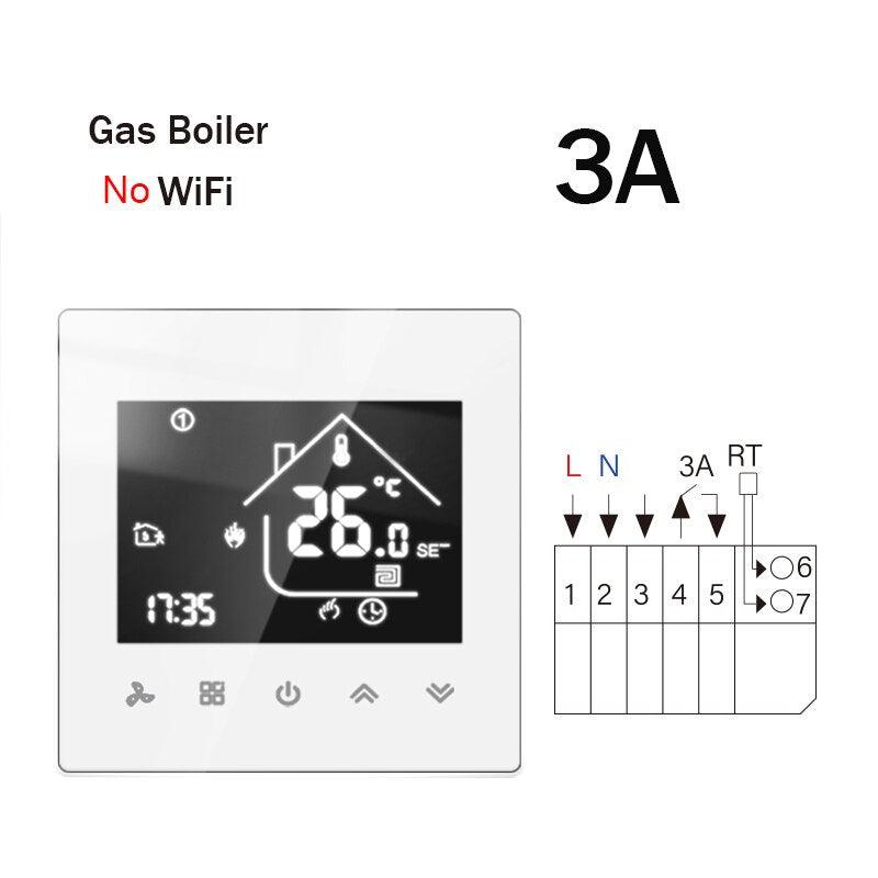 WiFi Smart Thermostat Temperature Controller Electric Floor Heating TRV Water Gas Boiler Remote Control ByTuya Alexa Google Home.