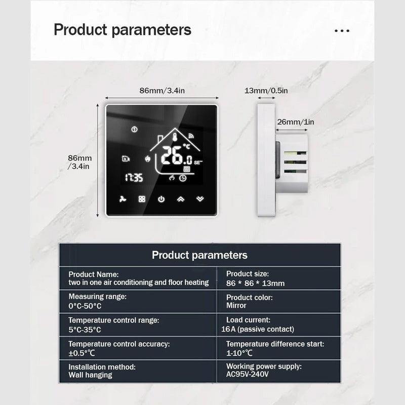 WiFi Smart Thermostat Temperature Controller Electric Floor Heating TRV Water Gas Boiler Remote Control ByTuya Alexa Google Home.