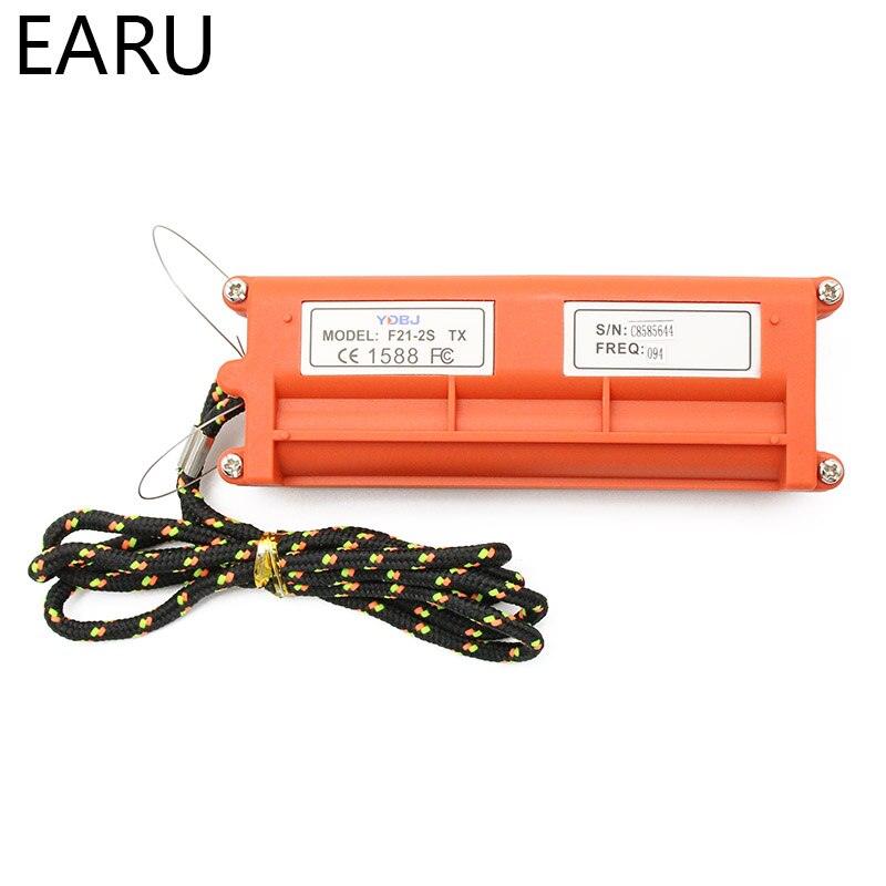 Wireless Industrial Remote Controller Electric Hoist Remote Control Winding Engine Sand-blast Equipment Used F21-2S 3 Button.