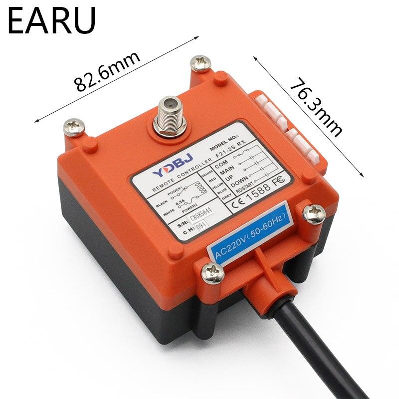 Wireless Industrial Remote Controller Electric Hoist Remote Control Winding Engine Sand-blast Equipment Used F21-2S 3 Button.