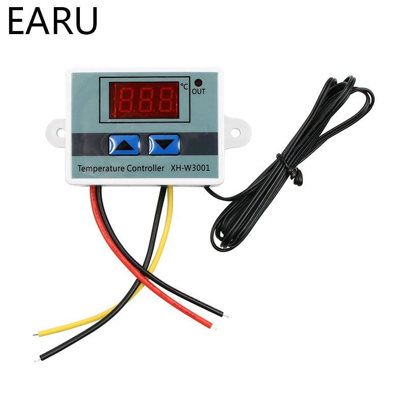 XH-W3001 10A Digital Temperature Controller 12V, 24V, 220V Quality thermal regulator Thermocouple thermostat with LCD display.