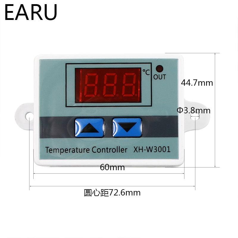 XH-W3001 10A Digital Temperature Controller 12V, 24V, 220V Quality thermal regulator Thermocouple thermostat with LCD display.